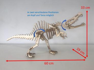 Spinosaurus 3D Holzmodell